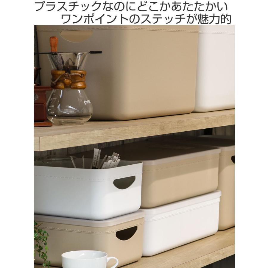 収納ボックス やわらか収納ケース ハーフ深型 （ 幅25.5×奥行18.5×高さ23cm 収納 カラーボックス インナーボックス 日本製 持ち手付き キッチン 小物 ）｜livingut｜04