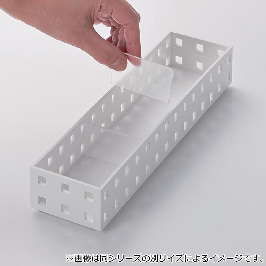 小物収納 ブリックス BRICKS 仕切り付き 280ミニL 9028 （ 幅7×奥行28×高さ12.5cm 収納ケース 小物 収納 整理ボックス 小物入れ ケース 卓上 プラスチック ）｜livingut｜07