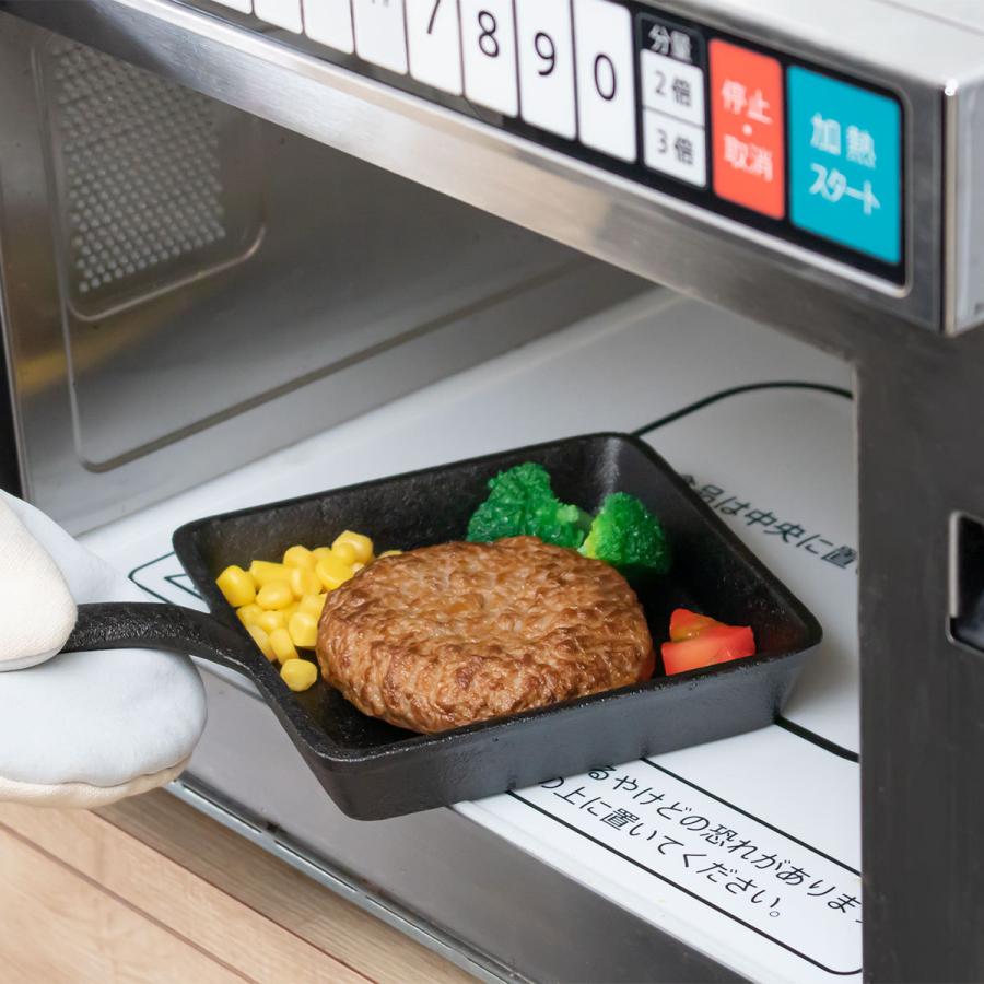 スキレット 13x13cm 角型 スプラウト 鉄鋳物 木製プレート付き （ ガス