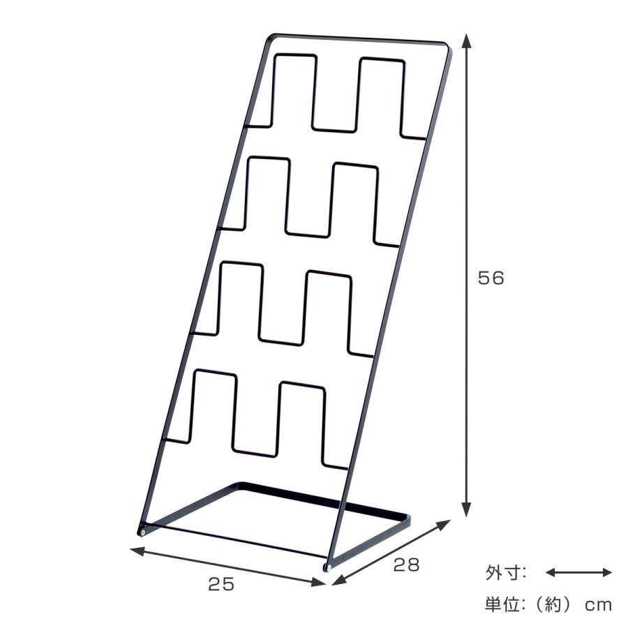 スリッパラック 4足分 スクエア ワイヤー スチール （ スリッパ スリッパスタンド スリッパ立て 縦型 おしゃれ スリム 4足 軽量 収納 フレーム スリッパ入れ ）｜livingut｜07