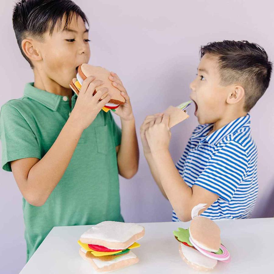 おもちゃ Melissa&Doug フェルト サンドイッチセット 3歳 （ フェルト