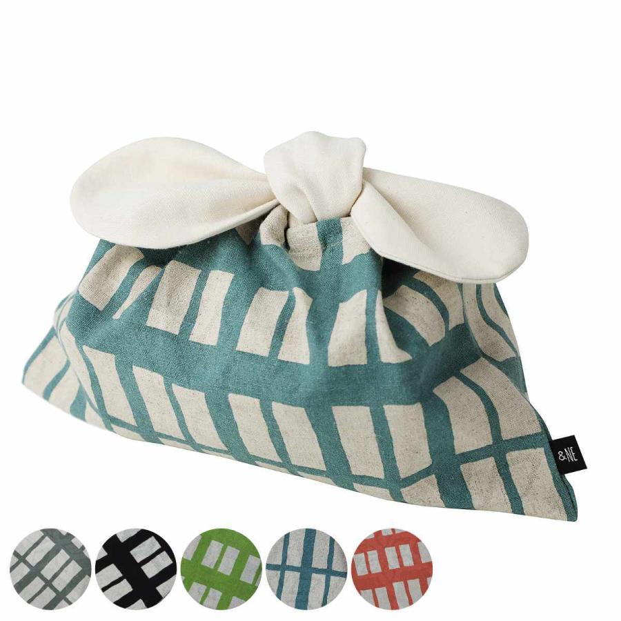 ＆NE 弁当袋 リボン 格子柄 （ アンドエヌイー お弁当袋 ランチバッグ