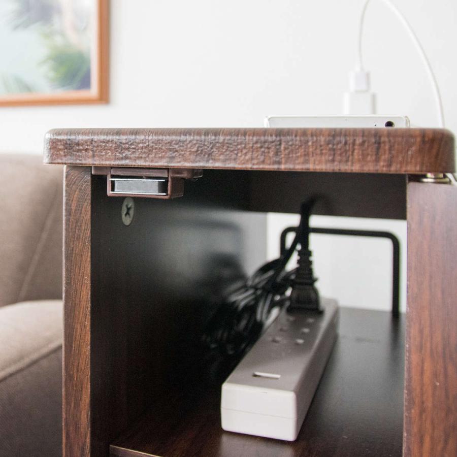 アウトレット 送料無料 ルーターキャビネット スリム コンセント付 木目調 幅16cm モデムボックス 収納 ルーター モデム 収納棚 隠す収納 コンセント付き Supplystudies Com