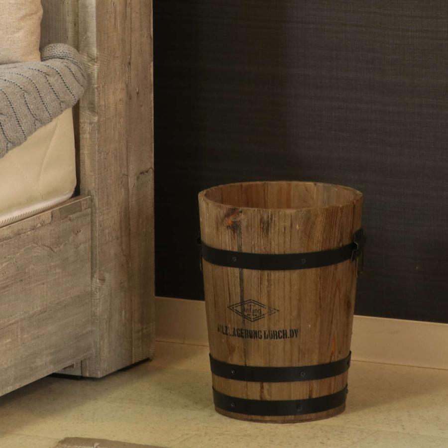 不二貿易（Fuji Boeki） ゴミ箱 Mサイズ 木製 フタなし （ ごみ箱 直径