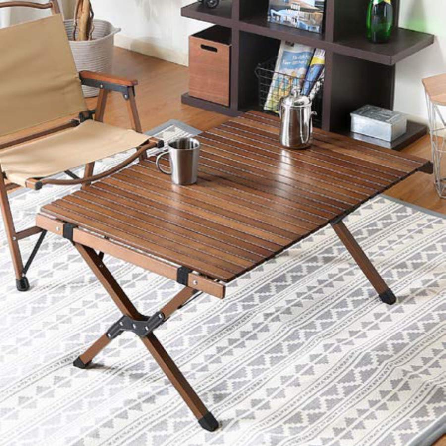 aamu/アーム】ウッドトップ フォールディングテーブル