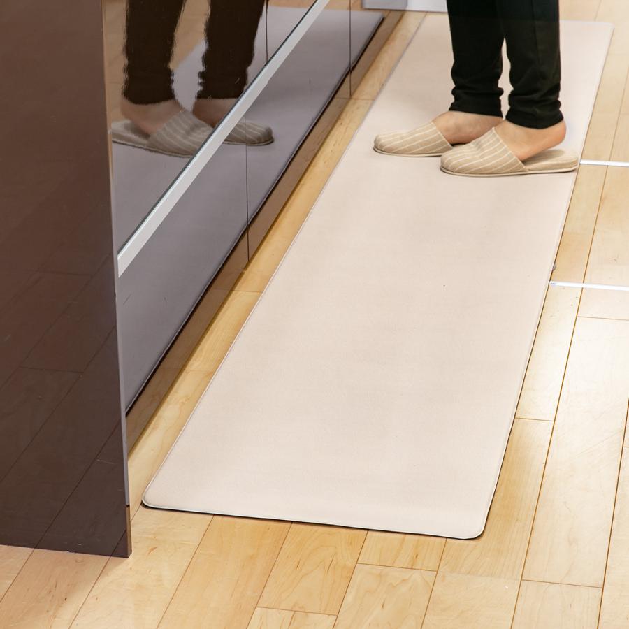 オカトー キッチンマット 拭けるキッチンマット 厚み8mm 45×180cm 無地