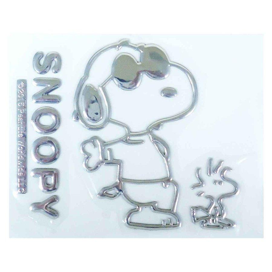 エンブレムステッカー スヌーピー C キャラクター ステッカー シール Snoopy Peanuts マーク かわいい カー用品 車 まとめ買い