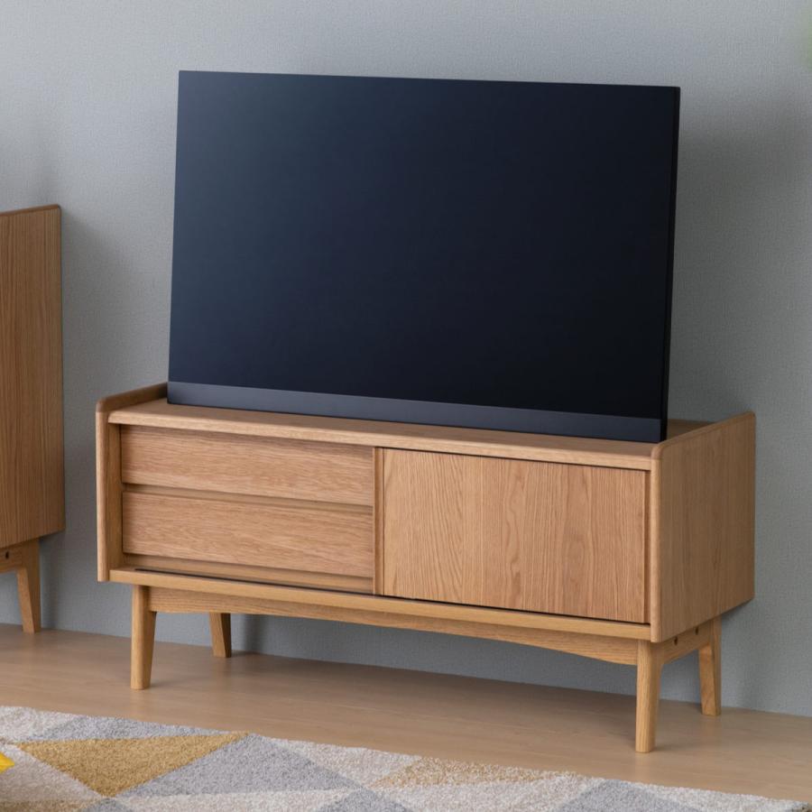テレビ台 ローボード 北欧風 天然木突板 KICCA 幅110cm テレビ台 ローボード 北欧風 天然木突板 KICCA 幅110cm