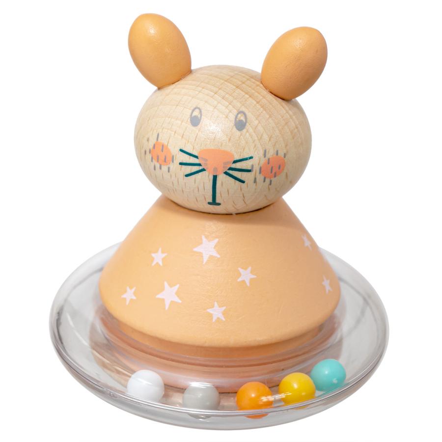 おもちゃ ベビー ROLY POLY BEAR 木製 北欧 出産祝い （ 木製おもちゃ 木製玩具 木のおもちゃ 玩具 オモチャ 知育玩具 赤ちゃん  おきあがりこぼし ）