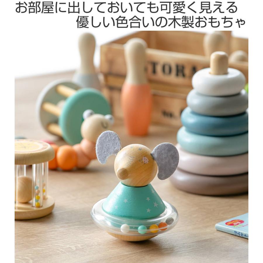 magnet おもちゃ ベビー ROLY POLY BEAR 木製 北欧 出産祝い （ 木製  