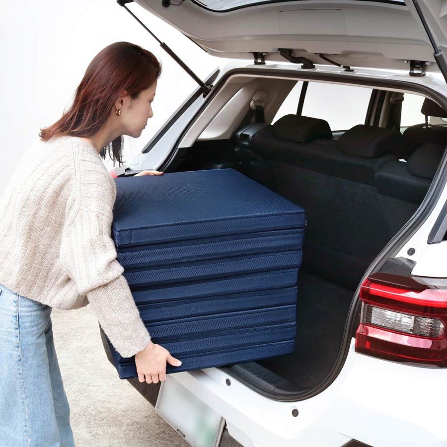 パタパタ八つ折りマットレス シングル 折りたたみ マットレス ベッド