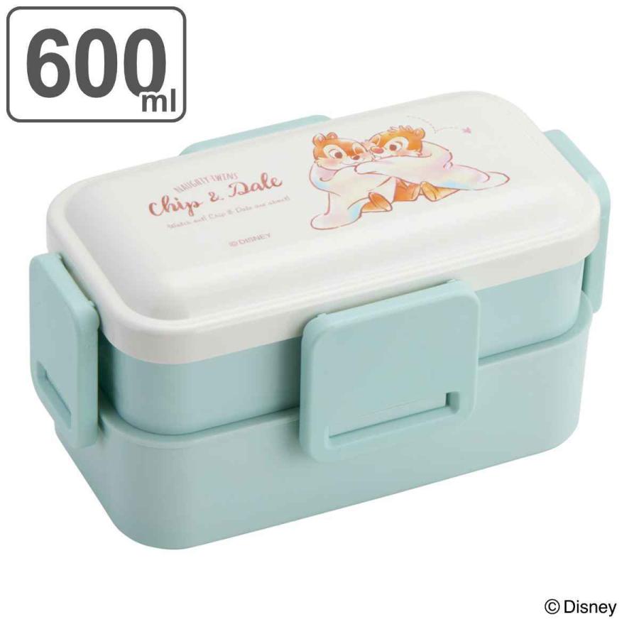 スケーター 弁当箱 2段 600ml 抗菌 ふわっと チップ&デール スケーター 弁当箱 2段 600ml 抗菌 ふわっと チップ&デール