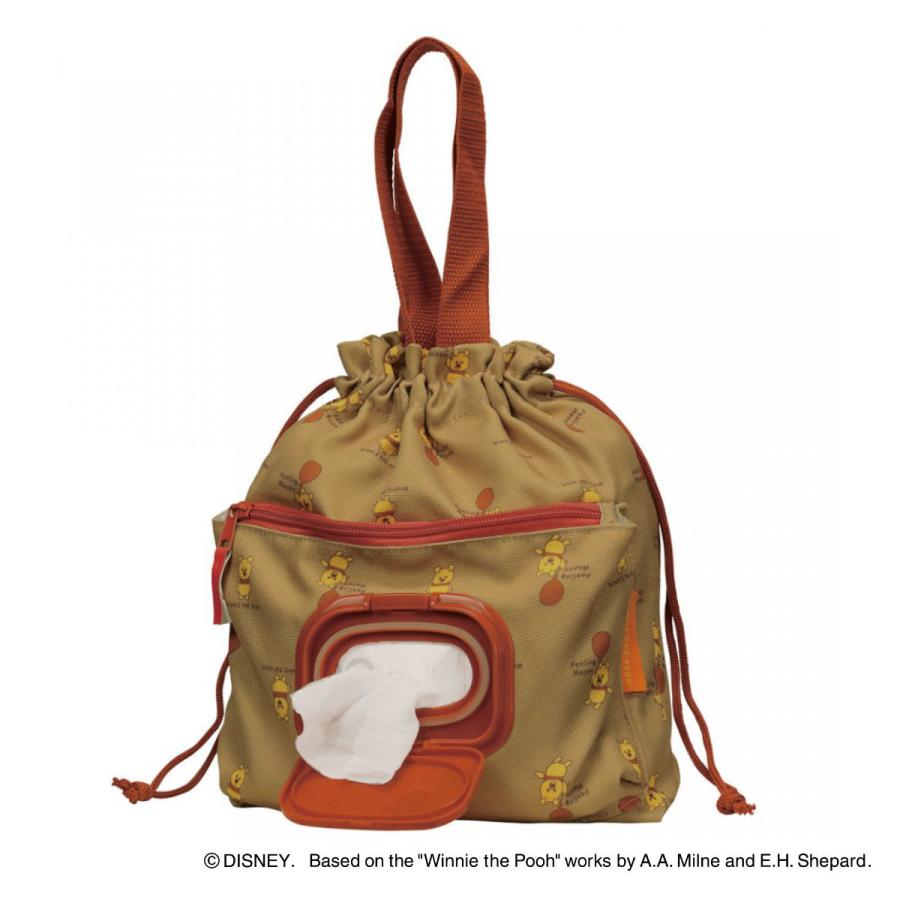 おむつポーチ おしりふきポケット付き巾着 くまのプーさん シンプル ベビー ディズニー おしり拭き プーさん Pooh リビングート ヤフー店 通販 Yahoo ショッピング