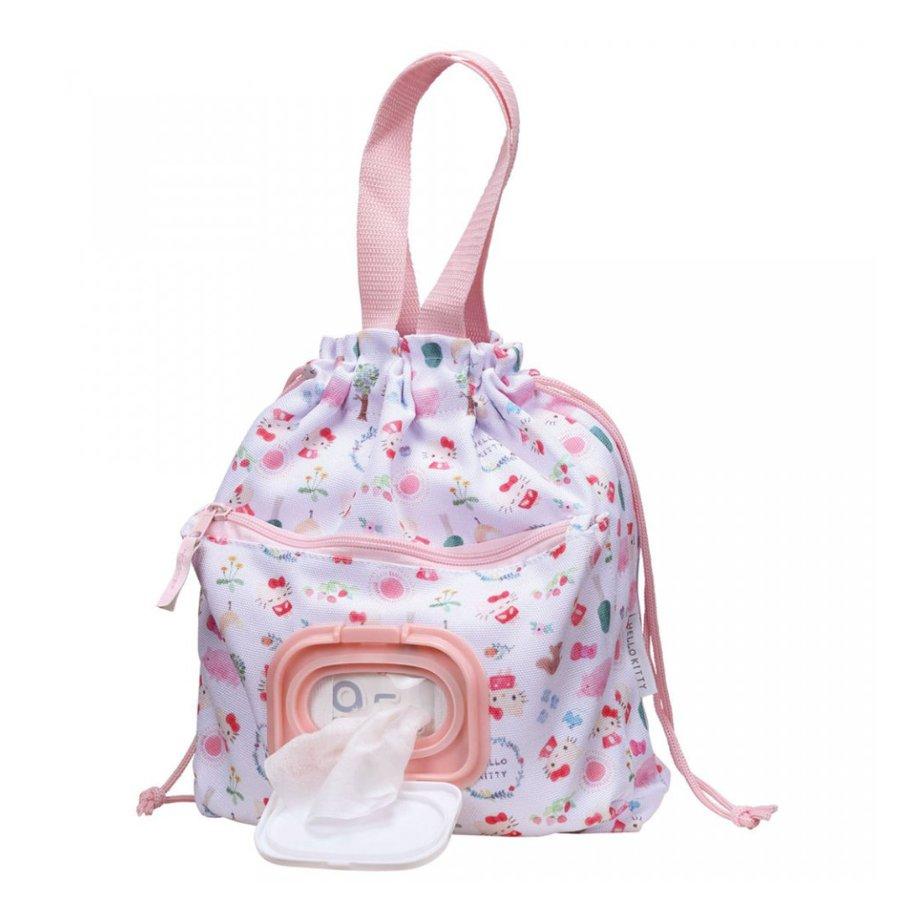 ベビーキティダニエルベビーカー用タオルケット＆巾着付サンリオレトロ