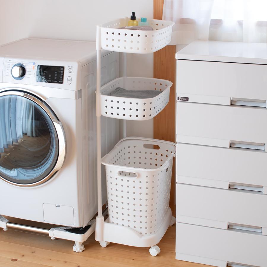 ランドリーバスケット レクエア 3段 （ ランドリー バスケット