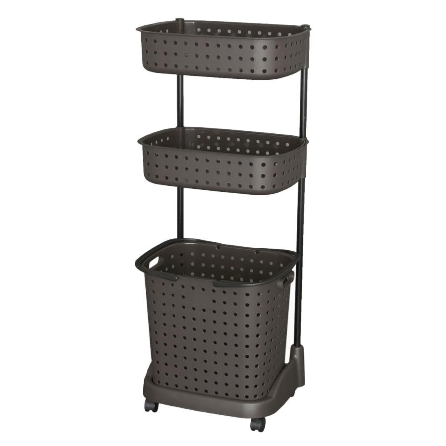 ランドリーバスケット レクエア 3段 （ ランドリー バスケット