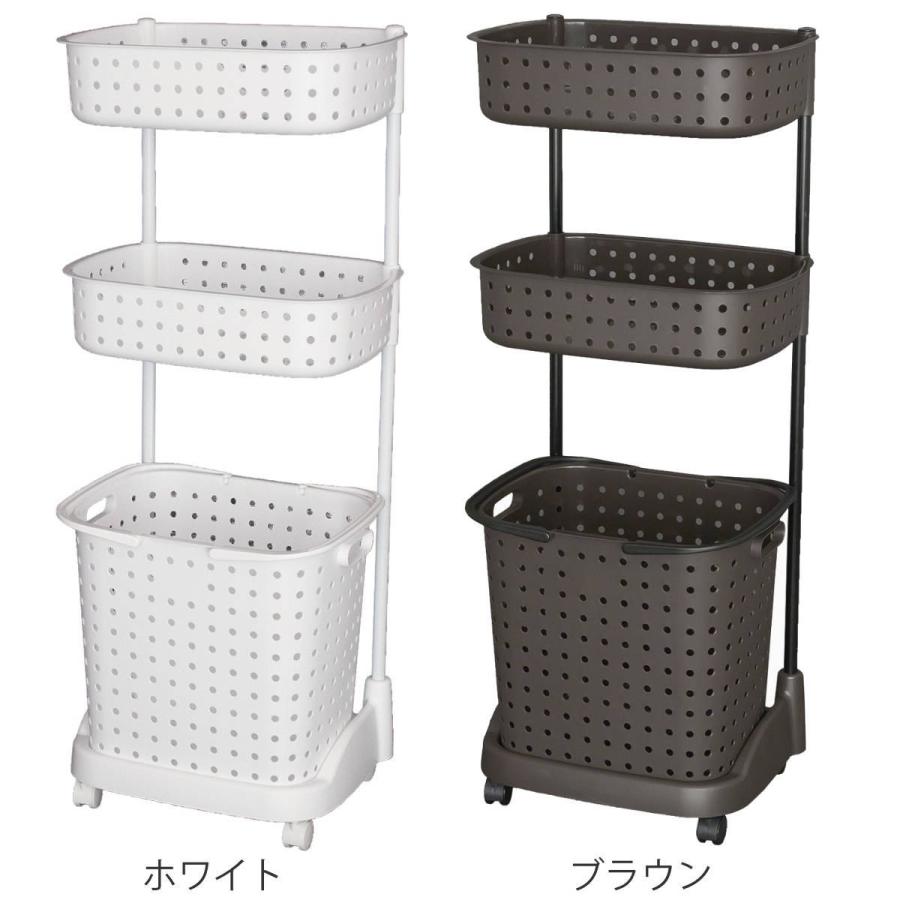 ランドリーバスケット レクエア 3段 （ ランドリー バスケット