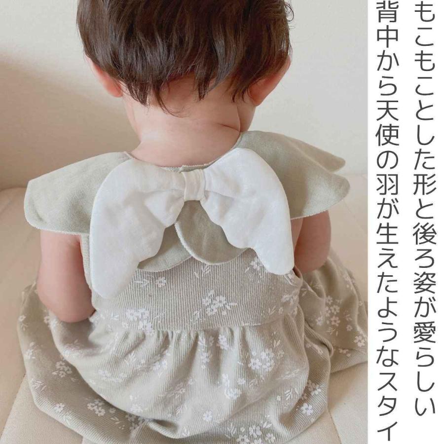 スタイ Lien de famille もこもこ天使スタイ おしゃれ 出産祝い ( よだれかけ ベビースタイ 前掛け エプロン 綿 赤ちゃん プレゼント 女の子 男の子 日本製 ) :385350:リビングート ヤフー店 通販 スタイ