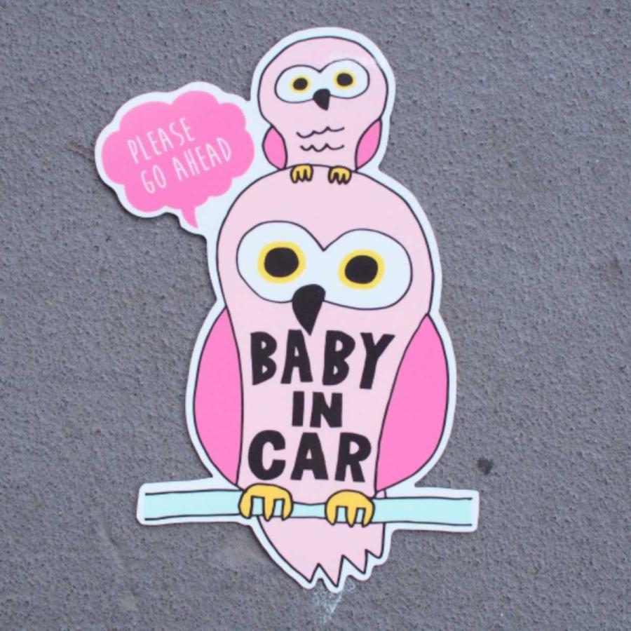 カーサイン カーサイン BABY IN CAR コツメカワウソ ゆうパケット対応 : 埼玉県