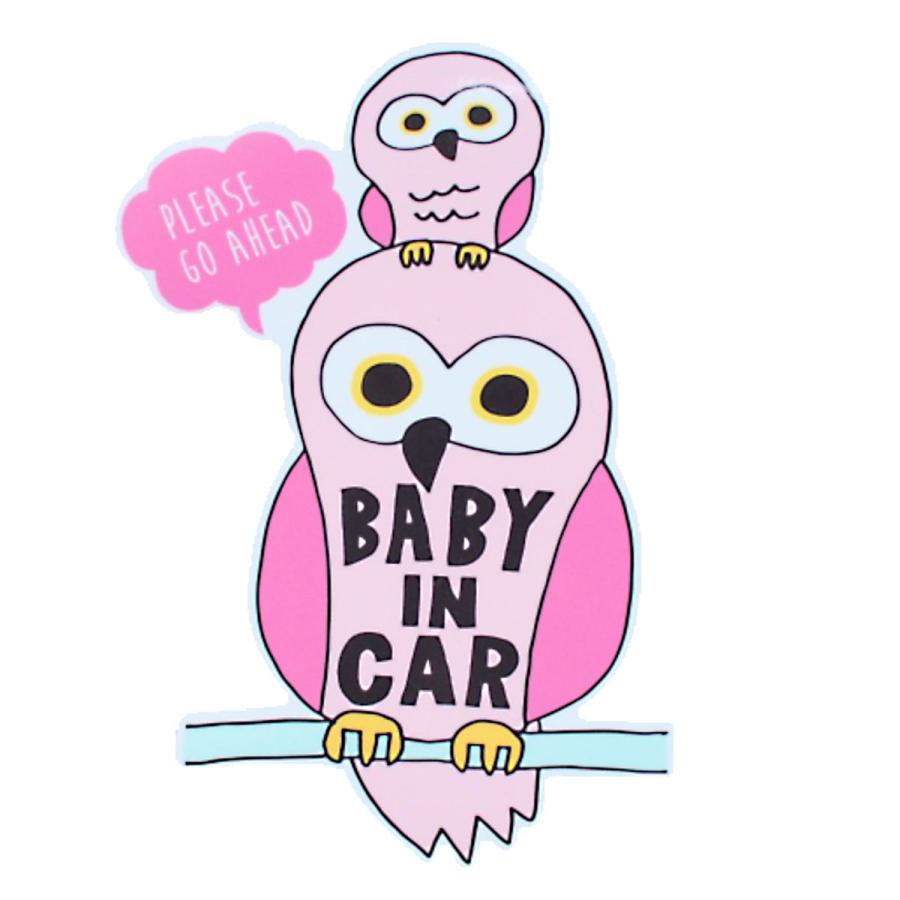 カーサイン カーサイン BABY IN CAR コツメカワウソ ゆうパケット対応 : 埼玉県