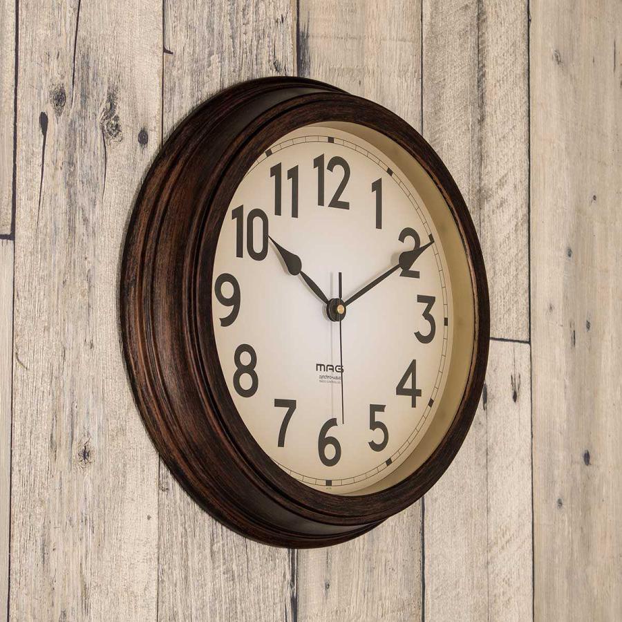 ノア精密 掛け時計 MAG 電波 大正館 アナログ （ 電波時計 壁掛け時計
