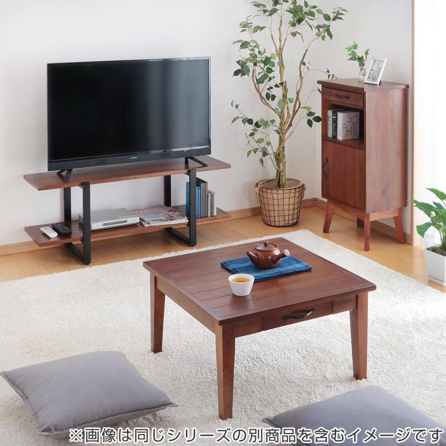 センターテーブル マホガニー天然木 引出し付 幅60cm ( ロー センターテーブル マホガニー天然木 引出し付 幅60cm ( ロー