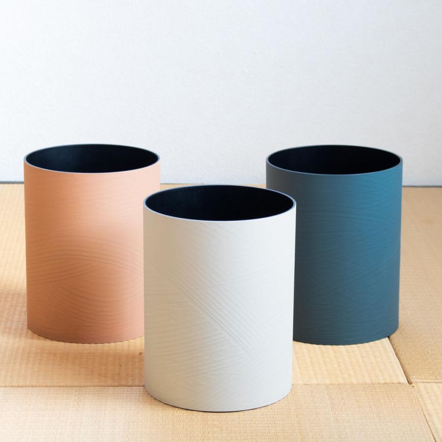 ゴミ箱 フタなし Lサイズ さざ波 （ ごみ箱 13L 蓋なし 小さい 丸型