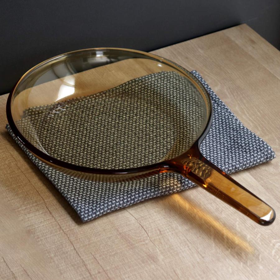 パール金属 スキレット 23cm ガス火専用 ガラス製 VISIONS （ 電子