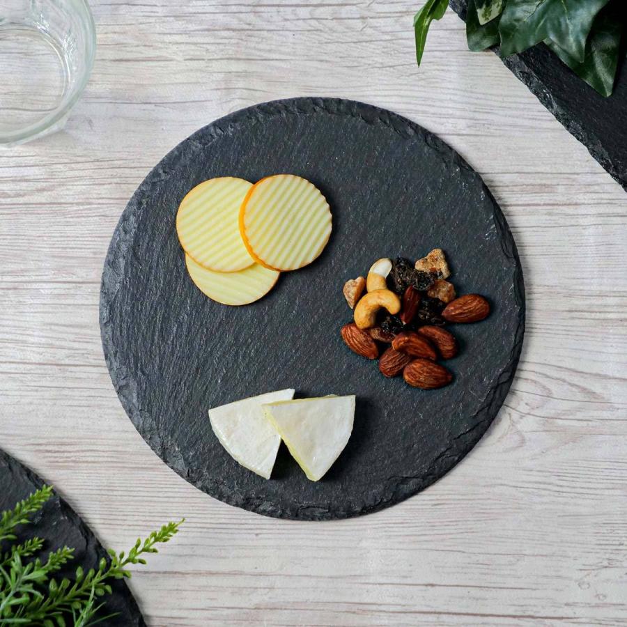 スレート 20cm 丸 M.STYLE ライザーコレクション 粘板岩 （ スレート