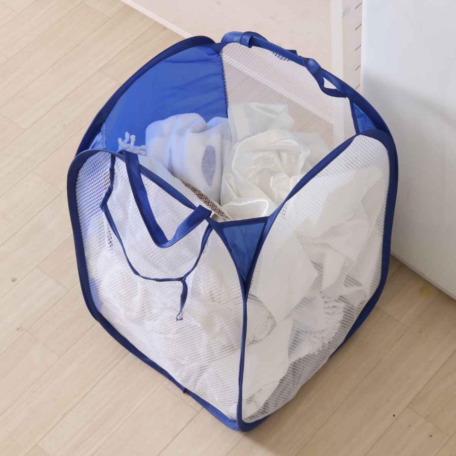 不二貿易（Fuji Boeki） ランドリーバスケット 折りたたみ スクエア