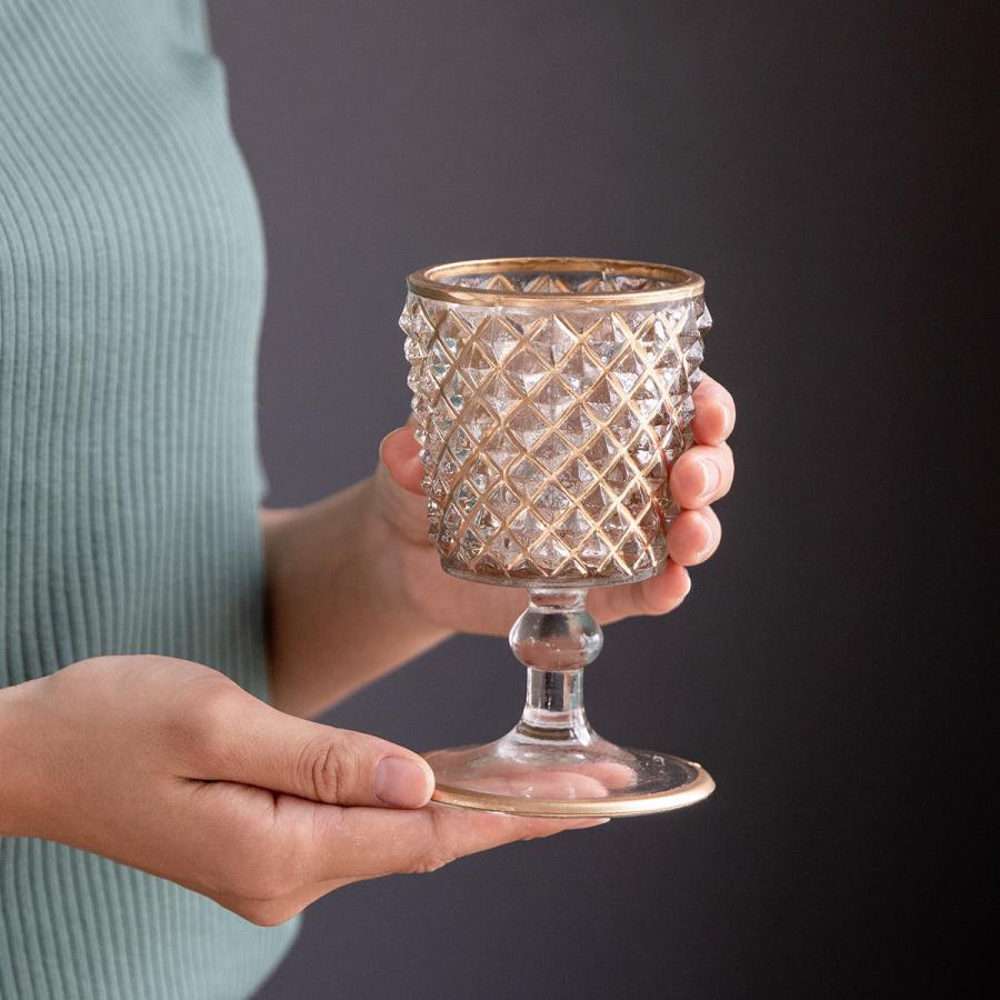 花瓶 ガラスベース 直径7.5×高さ13cm （ フラワーベース 花びん 花器