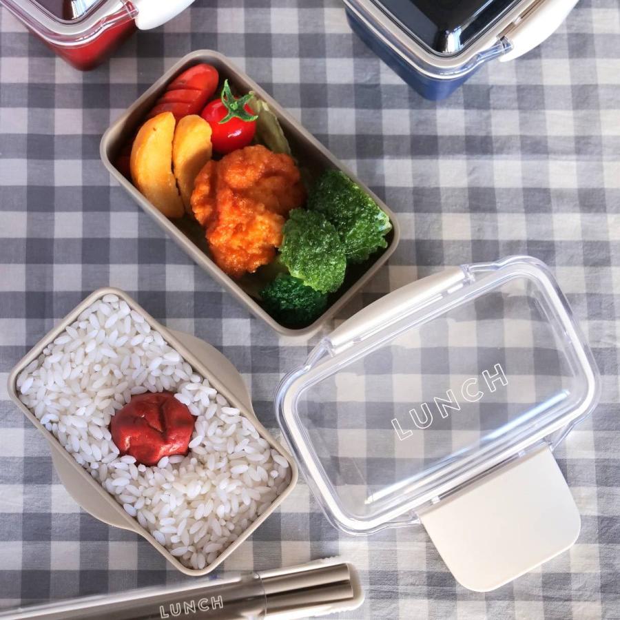 弁当箱 2段 560ml ドーム型 time for LUNCH （ お弁当箱 ランチボックス 食洗機対応 レンジ対応 女子 大人 2点ロック ）｜livingut｜19