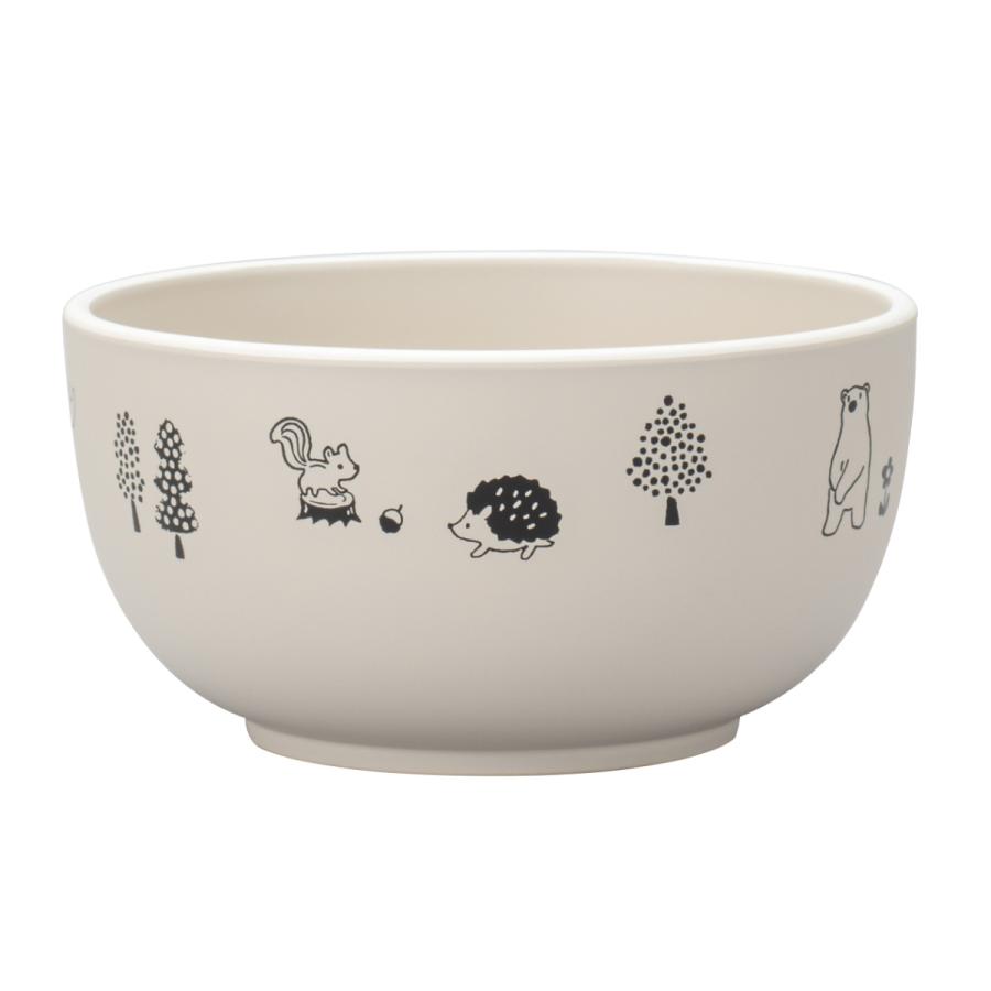 どんぶり 12.5cm 森の仲間たち プラスチック （ 食洗機対応 電子レンジ