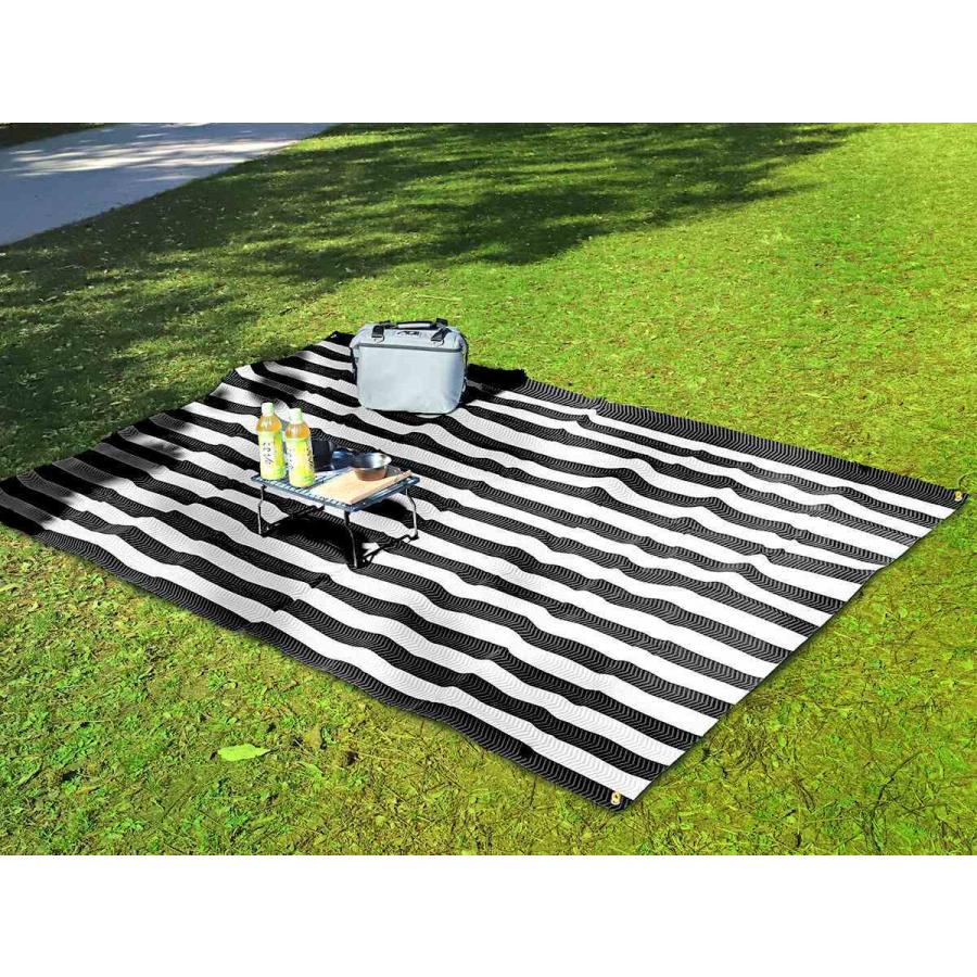 レジャーシート 180×240cm 6〜8人用 ソフトクッションL ボーダー