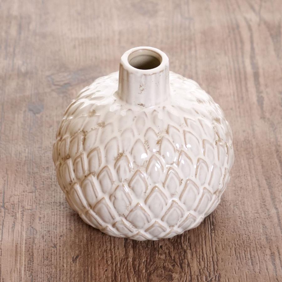 花瓶 セラミックベース 直径14.5×高さ15cm ( フラワーベース 花瓶 セラミックベース 直径14.5×高さ15cm ( フラワーベース
