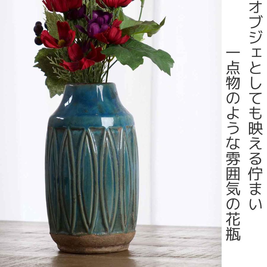 花瓶 セラミックベース 直径11×高さ23cm （ フラワーベース 花びん 花器 セラミック ）｜livingut｜04