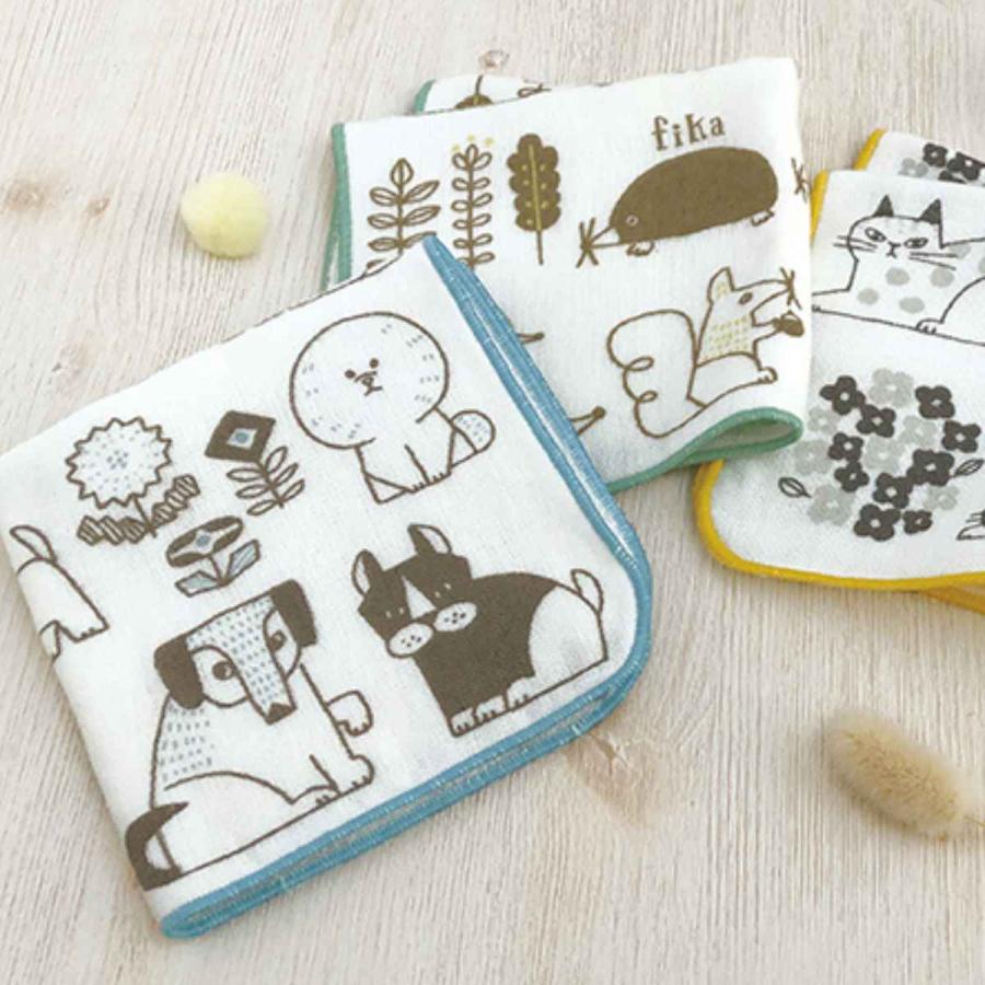 ミニタオル タオルハンカチ FIKA 日本製 25×25cm （ タオル ハンド