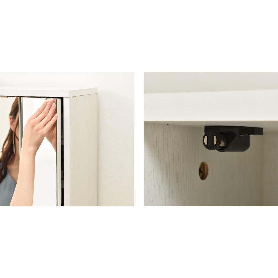 三面鏡 鏡のみ 卓上ミラー 幅60cm ドレッサー （ 単品 デスクなし 大型