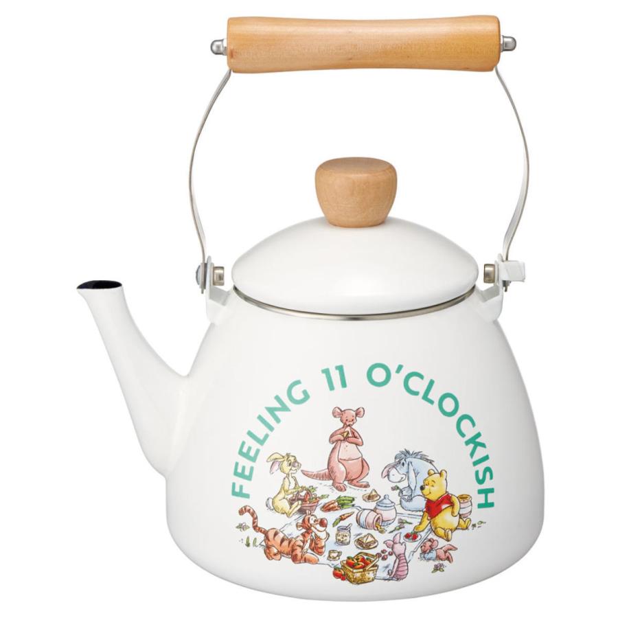 Disney やかん 2L ホーロー製 IH対応 くまのプーさん （ ガス火 直火