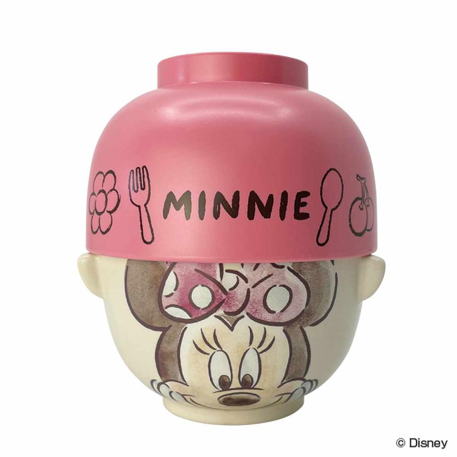 Disney（ディズニー） 汁椀 茶碗 セット ミニーマウス 水彩タッチ 磁器