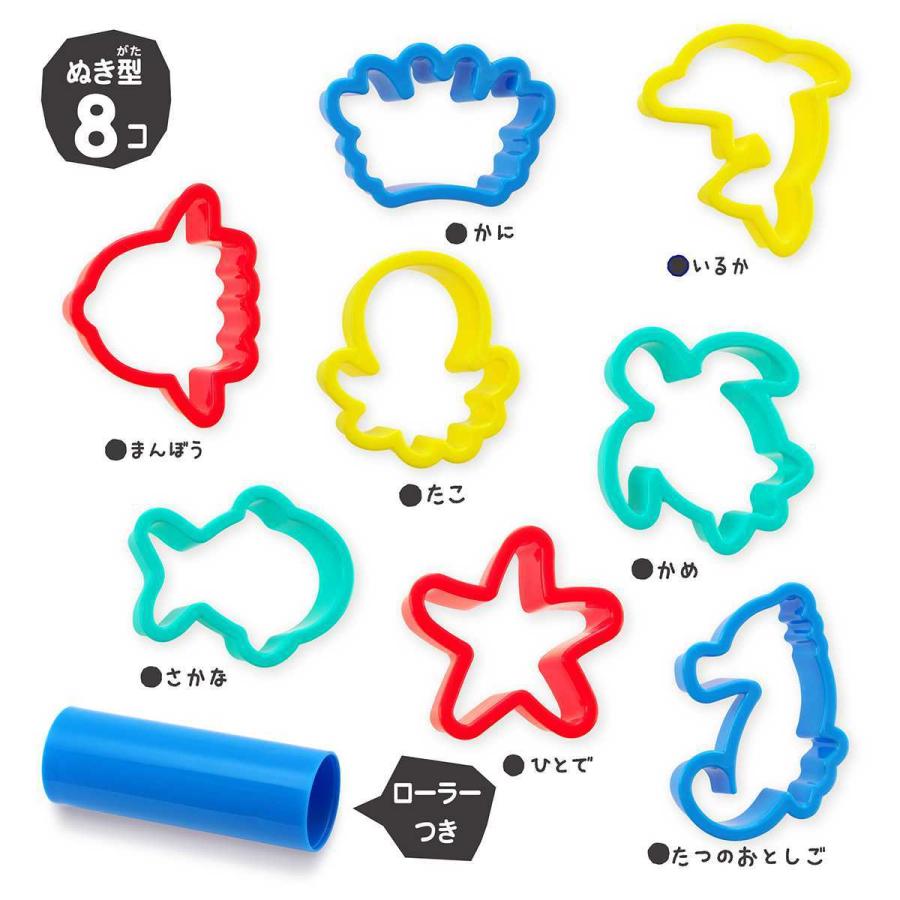 ねんど ぬき型 ローラー うみのいきもの ねんどぬき型セット 抜き型 粘土型 セット 海の生き物 おもちゃ 子供 キッズ 幼児 3歳 男の子 女の子 3950 リビングート ヤフー店 通販 Yahoo ショッピング