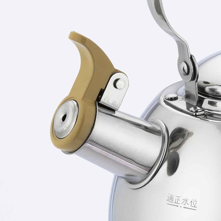 笛吹きページ★Stage5-9 タマハシ やかん 2.5L IH対応 笛吹きケトル 木柄ハンドル （ ガス火 IH