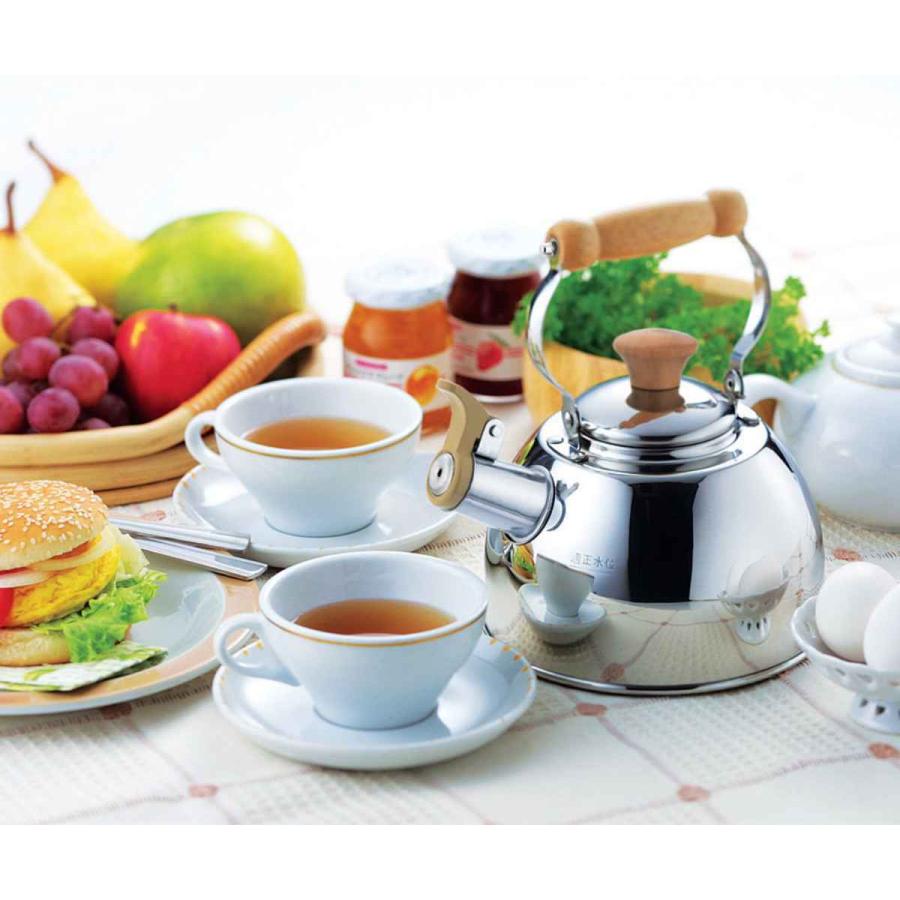 タマハシ やかん 2.5L IH対応 笛吹きケトル 木柄ハンドル （ ガス火 IH