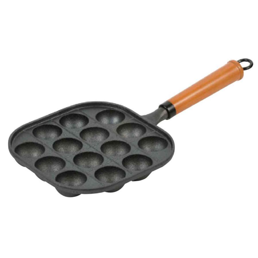 パール金属 たこ焼きプレート 14穴 木柄 スプラウト 鉄鋳物製 パール金属 たこ焼きプレート 14穴 木柄 スプラウト 鉄鋳物製