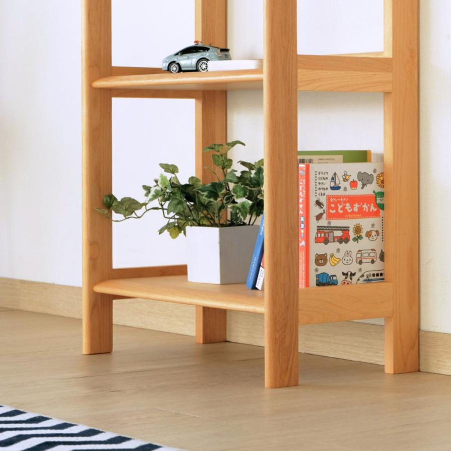 一生紀（ISSEIKI） ラック 幅50cm 木製 天然木 子供用 キッズ （ 本棚
