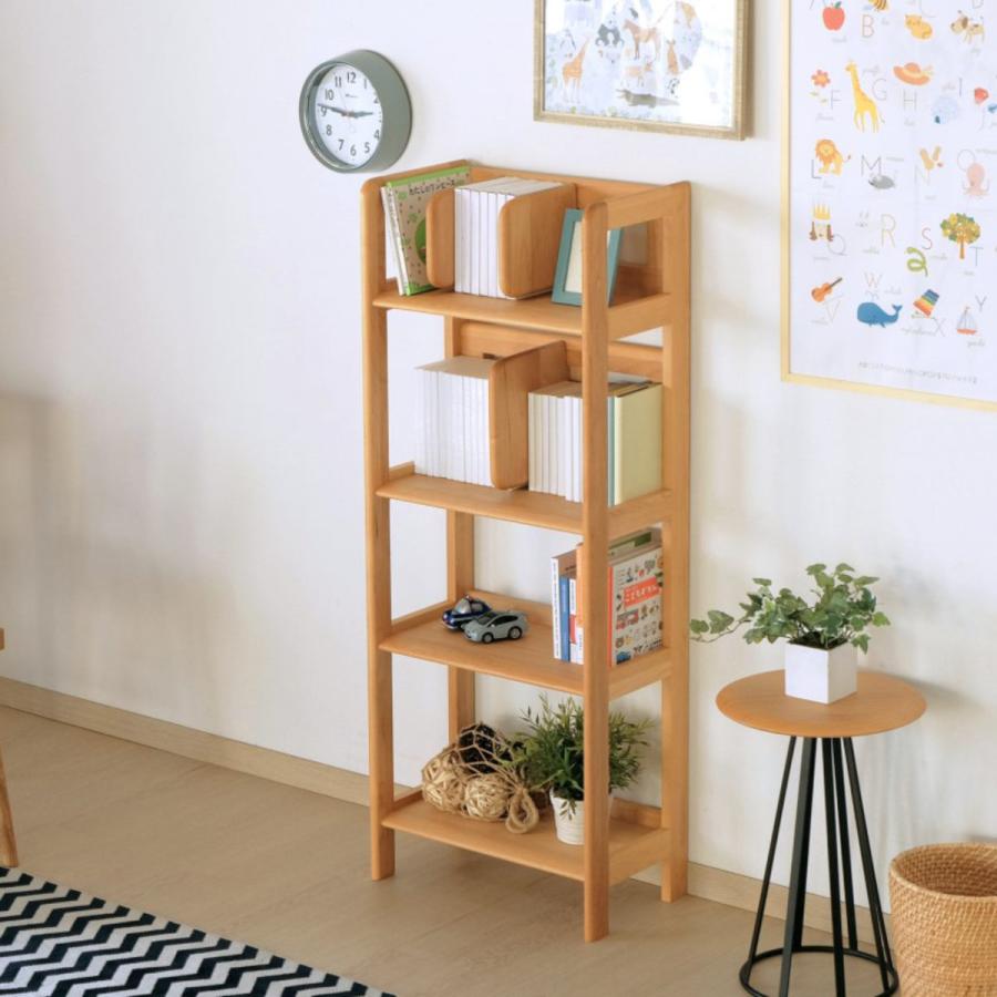一生紀（ISSEIKI） ラック 幅50cm 木製 天然木 子供用 キッズ （ 本棚