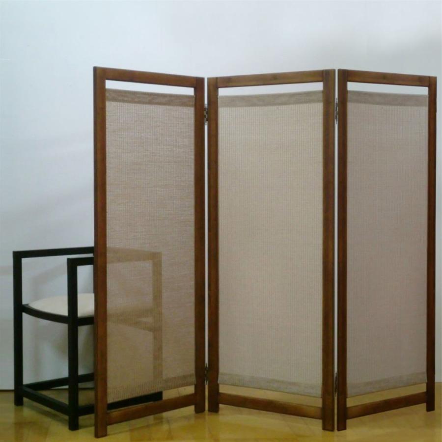 衝立 組立式パーテーション 麻 3連 高さ135cm ( おしゃれ 低め 衝立 組立式パーテーション 麻 3連 高さ135cm ( おしゃれ 低め