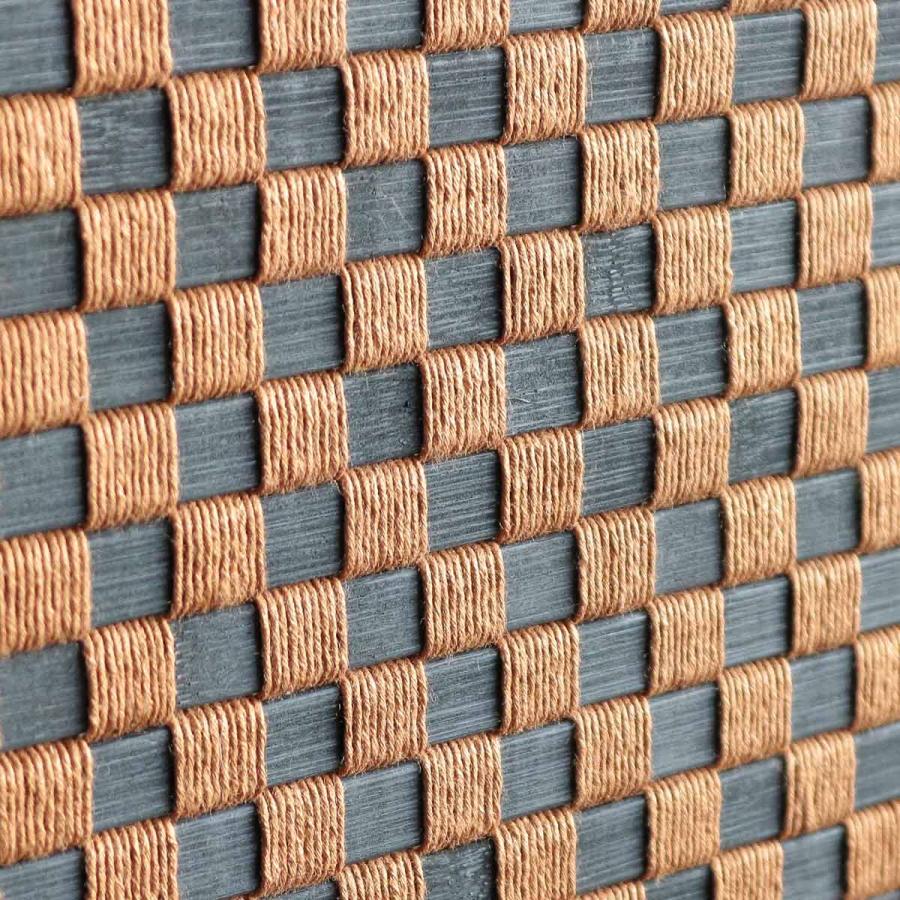 衝立 竹すだれ衝立 3連 市松柄 高さ170cm （ 目隠し 間仕切り 和風