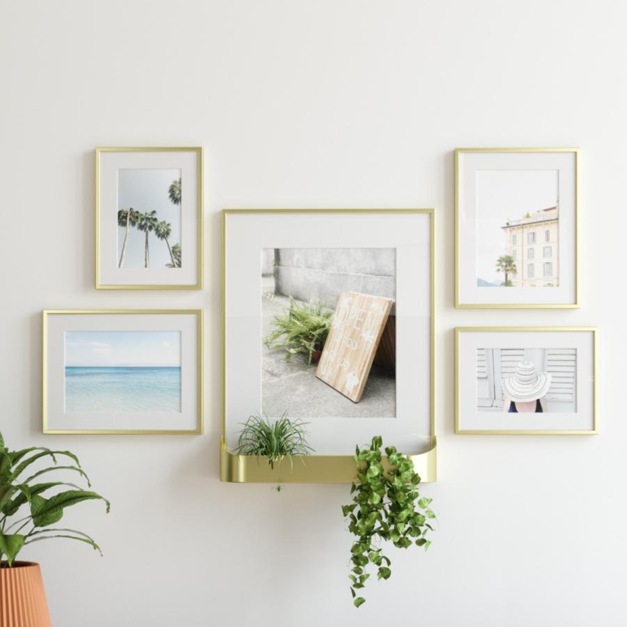 umbra 写真飾り Umbra Exhibit Picture Frame Gallery Set Adjustable Collage Display