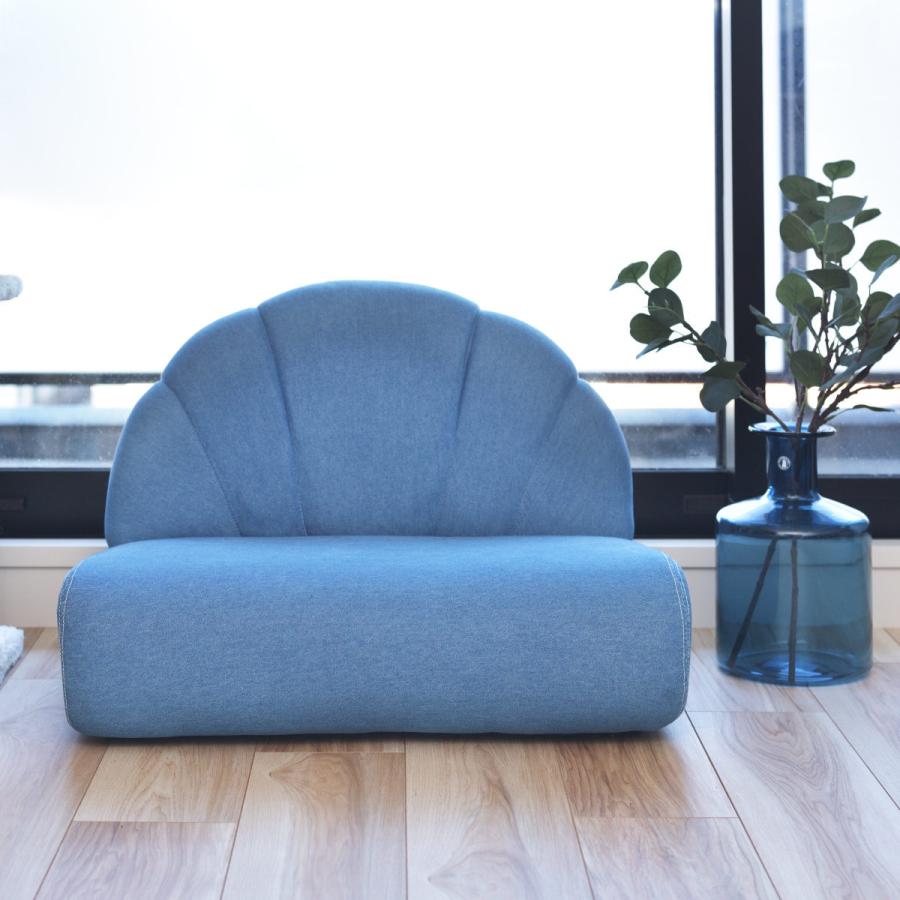 東谷 ペットソファ 幅59cm ファブリック 貝殻 （ ペットベッド 座椅子